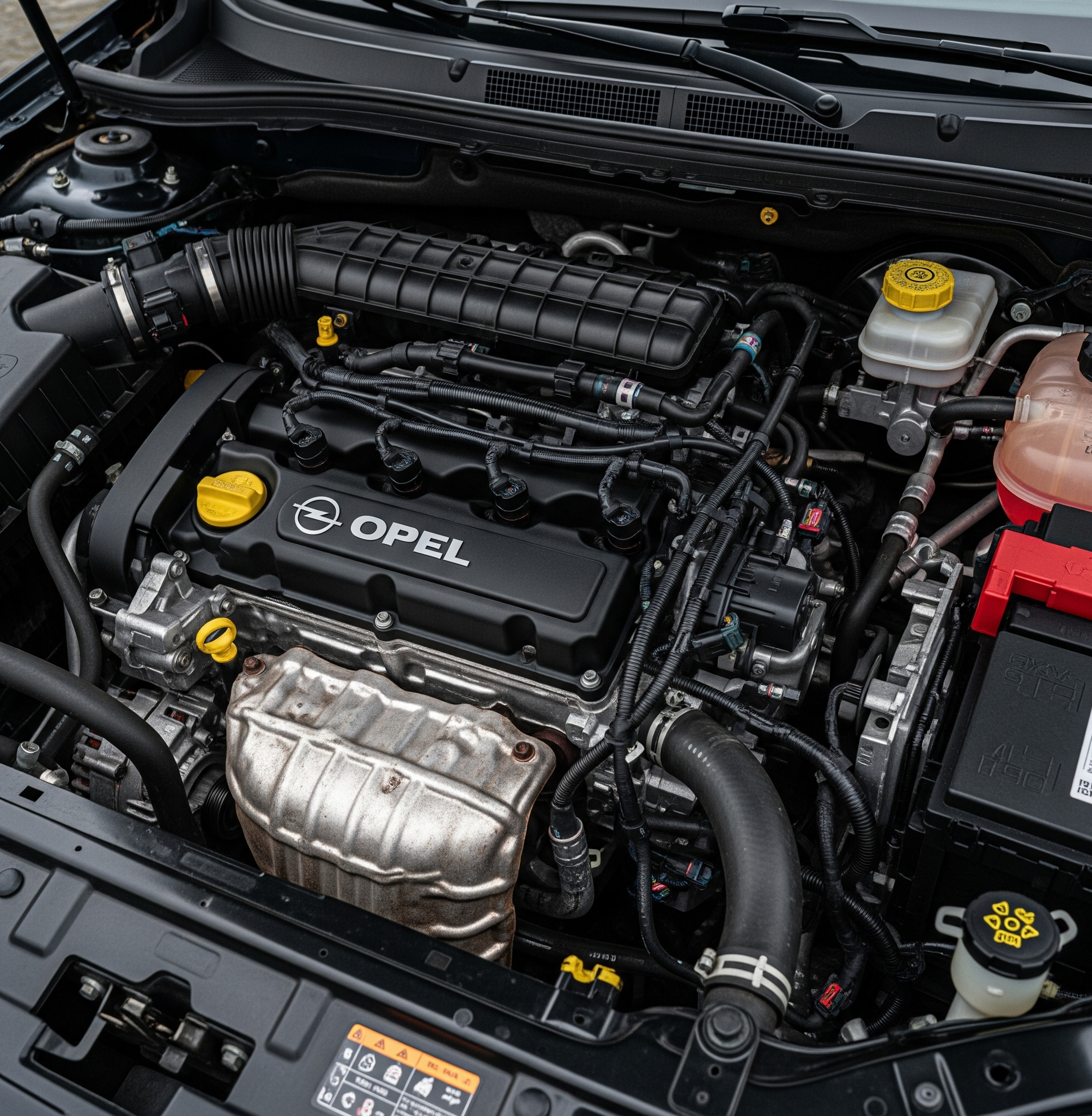 Opel onder motorkap